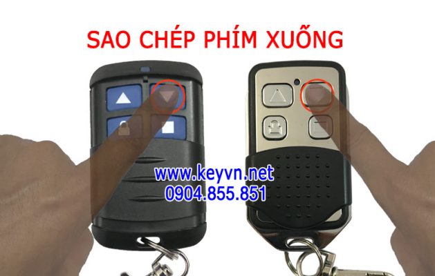 Sao chép mã điều khiển cửa cuốn